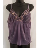 Cacique Camisole Sheer Sexy Sensual Purple Size 22/24 NWT - £31.27 GBP