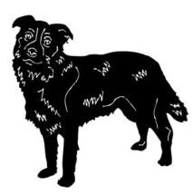 Border Collie Garden Stake or Wall Hanging  - $53.50