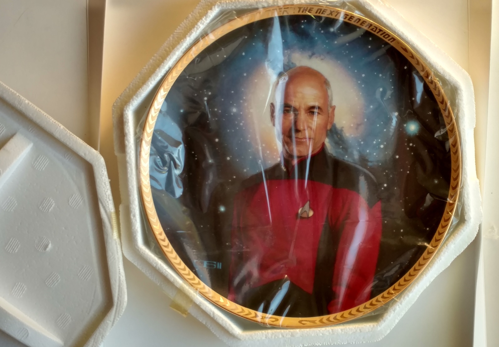 Primary image for Star Trek Captain Picard and Commander Data Set of 3 Plate Collection Decor NIB