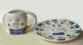 Bunny Mug and Plate - £12.06 GBP