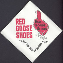 Vintage Red Goose Shoe Napkin - £3.99 GBP