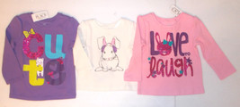 Childrens Place Infant Toddler Girls Long Sleeve Thermal Shirts Various  NWT - $6.99