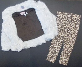 Little Lass Toddler Girls 3 Piece Jacket Shirt Pants Set Size 2T NWT - £19.13 GBP