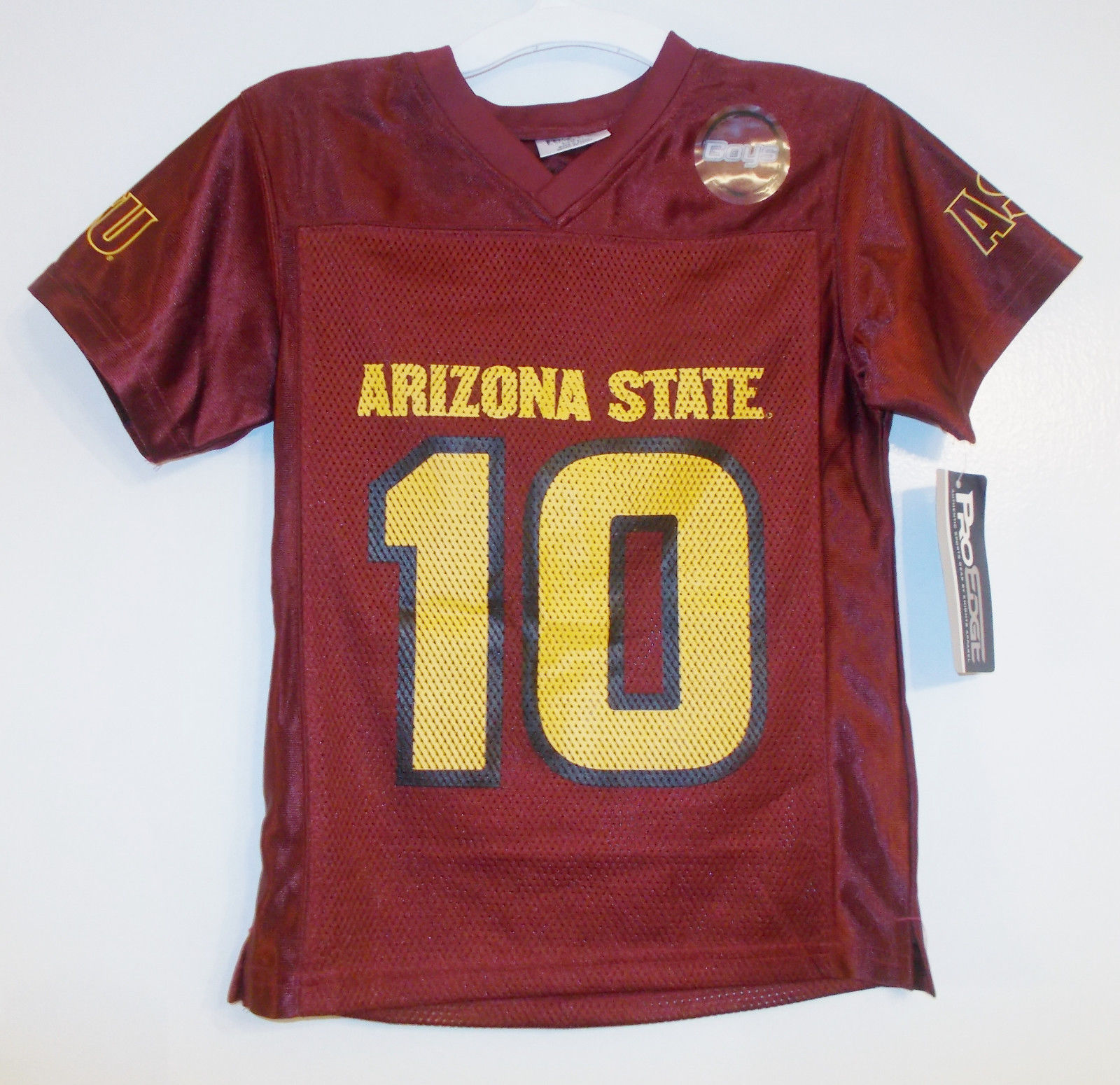 Primary image for ProEdge Arizona State Sun Devils Boys Jersey Sizes XS 4-5 Sm 6-7 Lg 12-14 NWT