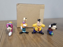 Vintage 1990’s Disney Goof Troop Figures Set of 4 Kellogg Cereal With Ma... - $793.72 MXN