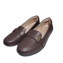 Soul Naturalizer Womens Kentley Brown Leather Slip On Loafers Flat Shoes Size 7M - £71.95 GBP