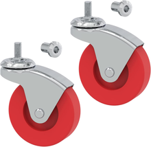 BIG RED 2 Pack 2.5&quot; Swivel Caster Wheel for Creeper Service Utility Cart Stool P - £10.21 GBP