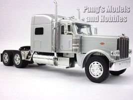 Peterbilt Model 389 Semi Truck - Sleeper Cab 1/32 Scale Diecast Model - SILVER - $39.59