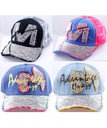 1 Pack Women&#39;s Men&#39;s Rhinestone Baseball Cap Curved Snapback Adjustable ... - $9.49 CAD