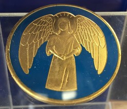 Guardian Angel Recovery Medallion Chip Coin AA NA Color Blue Spiritual - £13.93 GBP
