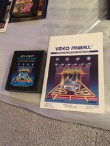 Atari VIDEO PINBALL Game Program Cartridge &amp; Instructions for Atari 2600 - £6.49 GBP