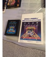 Atari VIDEO PINBALL Game Program Cartridge &amp; Instructions for Atari 2600 - £6.62 GBP