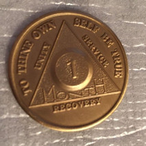 Lot of 3 Alcoholics Anonymous 30 Day Recovery Coin Chip Medallions Token AA - £6.31 GBP