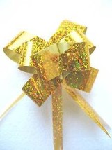 10pcs Sparkling Metallic Pull Flower Ribbons Gift Wrap  - £1.56 GBP+