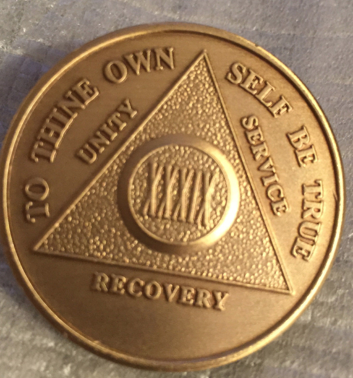 Alcoholics Anonymous 41 Year Recovery Coin Chip Medallion Medal Token AA... - $1.59