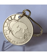 AA Alcoholics Anonymous One Day At A Time Moon Earth Sun Chip Key Chain Tag - £4.30 GBP