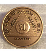 Alcoholics Anonymous 44 Year Recovery Coin Chip Medallion Medal Token AA... - £1.27 GBP