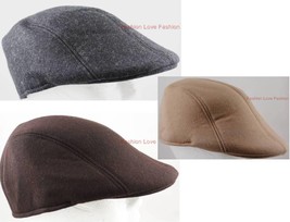 1 PACK 80% WOOL IVY BERET NEWSBOY GOLF SUN WARM HAT BLACK/COFFEE/TAN S T... - £4.67 GBP+