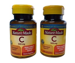 Nature Made Vitamin C 500 mg 100 Caplets Exp 03/2024 Pack of 2 - $19.79