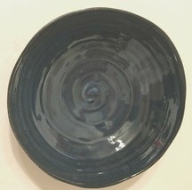2010 Civilizations Reactive Glazed Stoneware Blue Swirl 7 3/4&quot; Soup Cere... - $15.67
