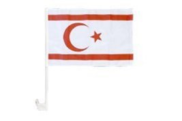 AES (2 Pack) Northern Cyprus Country Car Window Vehicle 12x18 12&quot;x18&quot; Flag Fade  - £7.89 GBP