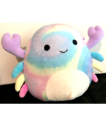 Squishmallows 8&quot; Christabel The Crab Rainbow Tie-Dye Pastel Swirl Plush - $8.17