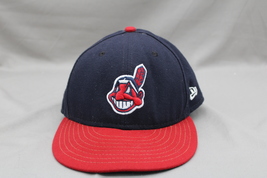 Cleveland Indians Hat - Authentic Collection by New Era - Fitted Size 7 - £35.97 GBP