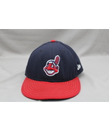 Cleveland Indians Hat - Authentic Collection by New Era - Fitted Size 7 - £35.39 GBP