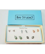 Bay Studio Stud Back Earrings 5 Pair Sensitive Ears Seahorse Starfish Tu... - $374.72 MXN