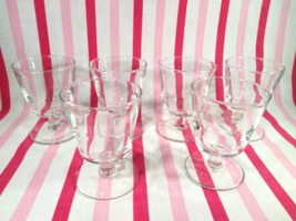 Stylish Vintage Libbey Short Stem 6pc Low Ball Whiskey or Cocktail Glass Set - £22.15 GBP