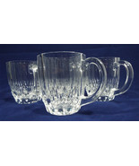 Cristal D&#39;Arques-Durand Bretagne Clear Crystal Glassware Mug Set of Four... - £44.02 GBP