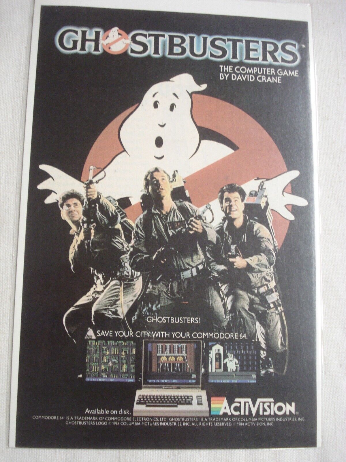 Primary image for 1984 Color Ad Ghostbusters Activision Computer Game