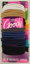 Goody Hair Ties Ouchless Elastics Neutral &amp; Neon Value Pack 70 pcs - £8.76 GBP