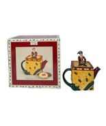 Vtg Debbie Mumm Elgin the Elf Handpainted Collectible Christmas Teapot S... - $24.74