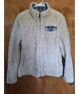 Pendleton Sherpa Fleece Jacket Long Sleeve Oatmeal Beige Women's Large - $13.81