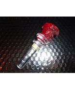 Versace Rosenthal Red Medusa Head Austria 24% Lead Crystal  Bottle Stopper - $75.00