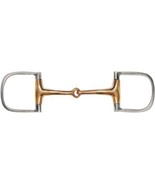 English Saddle Horse Bridle Stainless Steel D Ring Snaffle Bit 5&quot; Copper... - £19.46 GBP