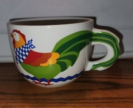 Vintage FTD Chicken Soup Mug Coffee Cup Ceramic Bowl Farmhouse Rooster Hen - £9.42 GBP