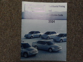 2004 Suzuki Genuine Accessories Confidential Pricing &amp; Application Guide Manual - £12.45 GBP