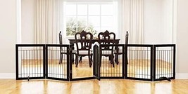 PAWLAND 144-inch Extra Wide 30-inches Tall Dog gate with Door Walk Through - $148.49