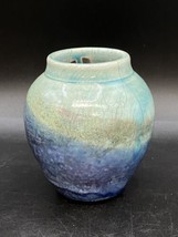Michelle 2002 Signed Raku Pottery Miniature Vase 4.5” Tall - £21.01 GBP