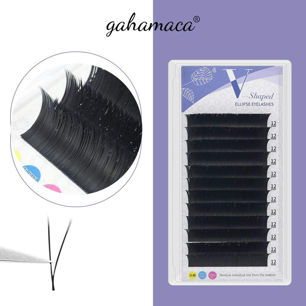 Ca v shape eyelash extension premade volume fan y yy eyelashes c lios individual silk v thumb200