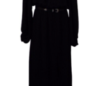 MNG SUIT Mango Black Maxi 100% Belted, Lined Dress Size XS - S Vacation ... - £39.48 GBP