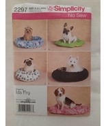 Simplicity Designs By Ida Fry Pattern 2297~Dog Beds Size X-small, Small,... - £3.29 GBP