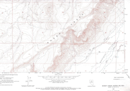 Sheep Creek Range SW, Nevada 1965 Vintage USGS Map 7.5 Quadrangle Topogr... - £19.16 GBP