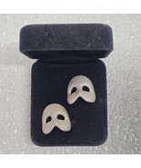 Vintage RUG PLC 1980 Phantom of the Opera Mask Pierced Earrings - $40.20 CAD
