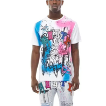 Smoke Rise Men&#39;s Graffiti T-Shirt Sz-M Multicolor - £39.95 GBP