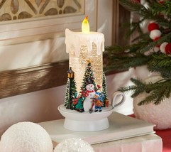 9&quot; Illuminated Glitter Candle with Scene by Valerie in - £152.54 GBP