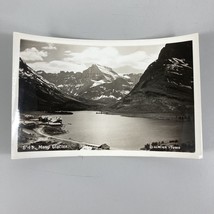 G-43 Many Glacier RPPC Postcard Unposted White Border National Park Studio Hotel - $8.90