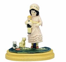 Jan Hagara figurine signature collection Heirloom tradition Julie doll bear cat - £27.29 GBP